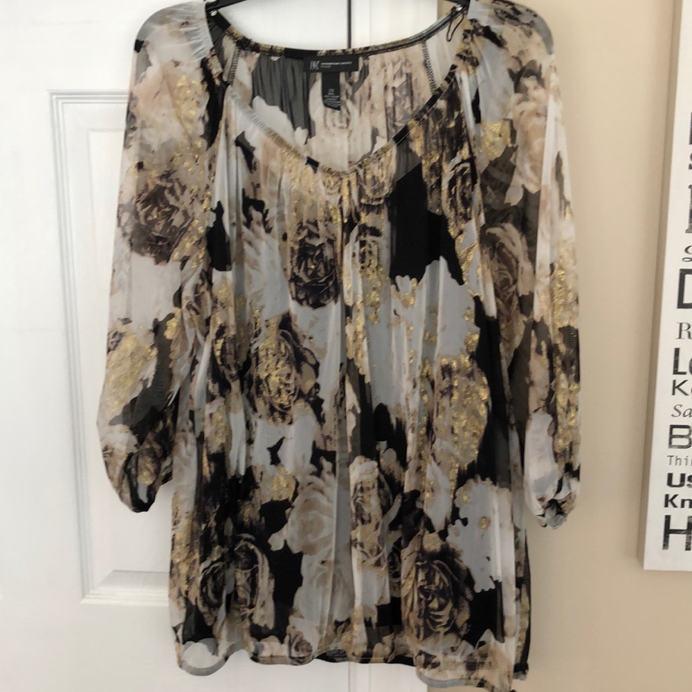 Sheer top with under tank